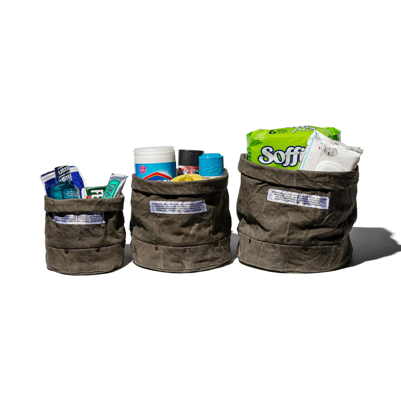 Vintage Material Organiser with Rivets