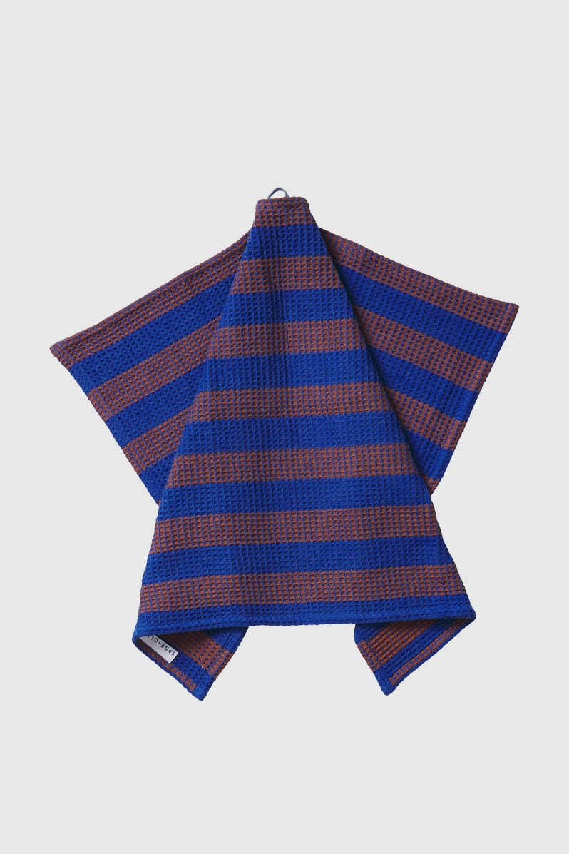 Zelia Stripe Tea Towel - Lapis