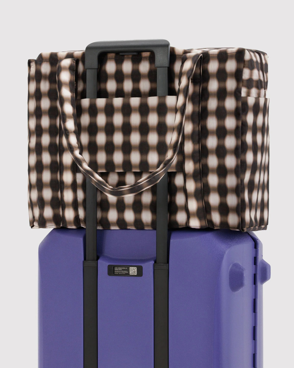 Baggu | Cloud Carry On - Blurred Brown Gingham