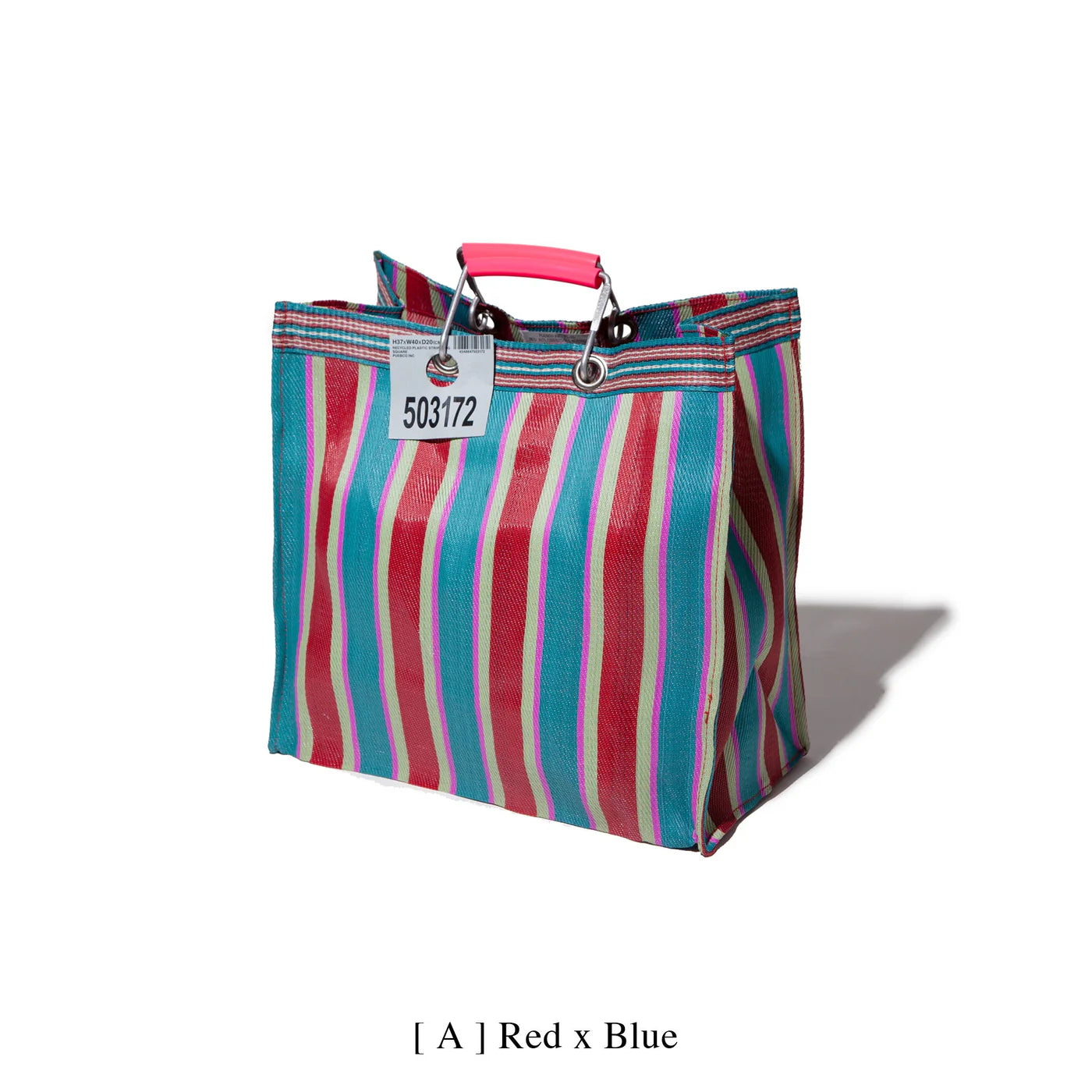 Recycled Plastic Stripe Bag