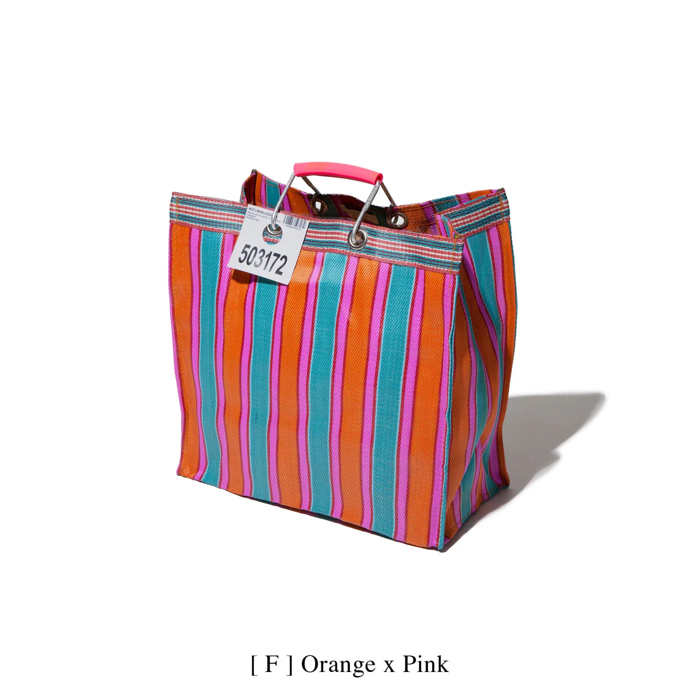 Recycled Plastic Stripe Bag