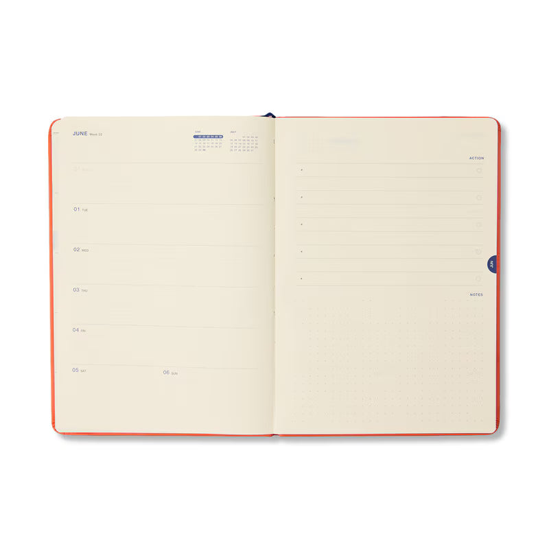 Any Day Now | 2027 Weekly Achiever Diary | Red & Pink