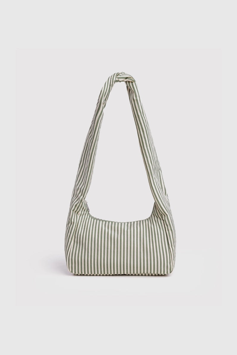 Baggu | Nylon Meringue Bag - Sage Stripe