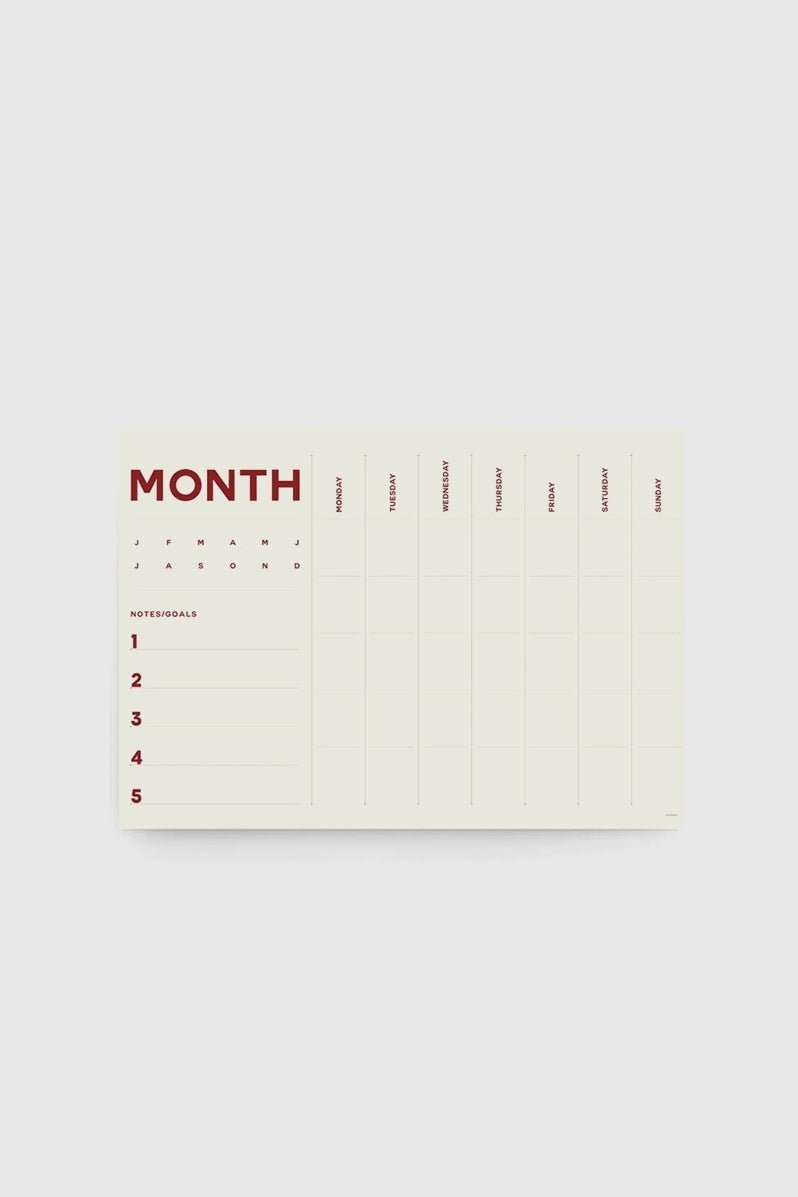 Otto's Corner Store - A2 Monthly Planner | Lettuce