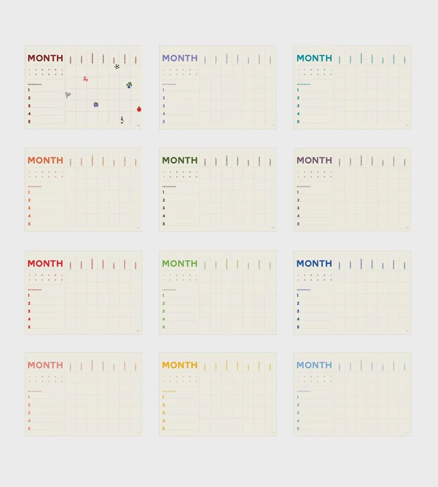 Otto's Corner Store - A2 Monthly Planner | Lettuce
