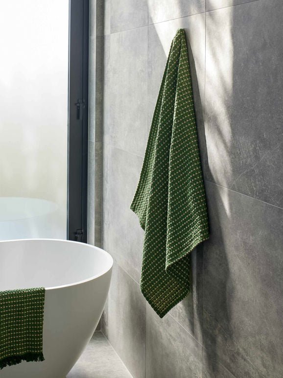 Otto's Corner Store - Aalto Bath Towel Range - Spirulina/Butter