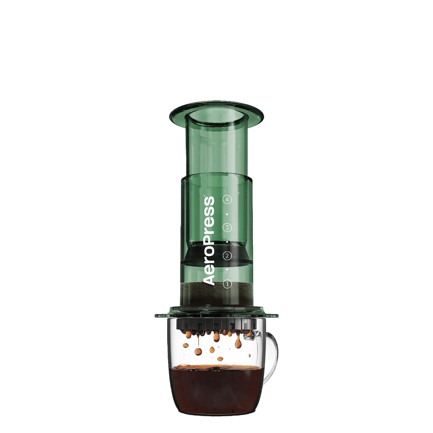 Otto's Corner Store - Aeropress Clear Green Coffee Maker