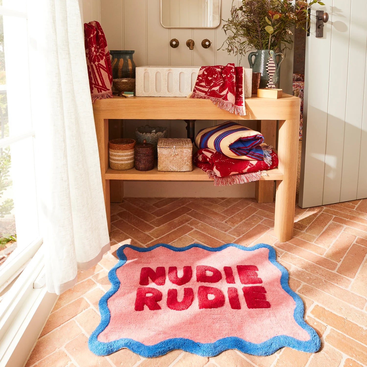 Otto's Corner Store - Amalie Nudie Bath Mat - Hibiscus