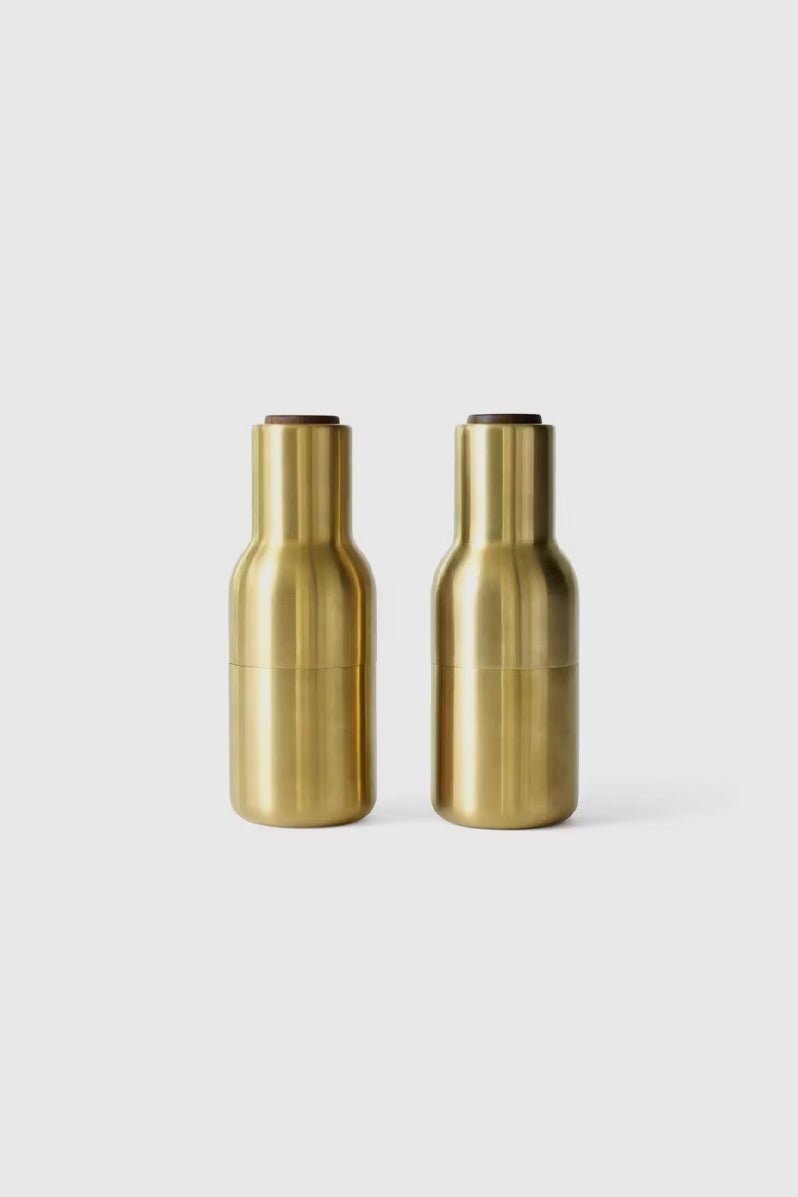 Otto's Corner Store - Audo Salt & Pepper Bottle Grinder Set - Brass`