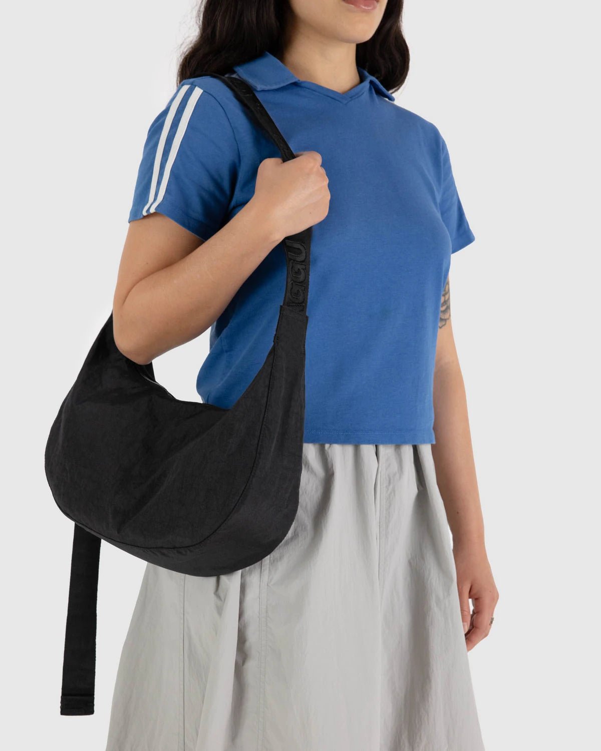 Otto's Corner Store - Baggu | Medium Nylon Crescent Bag - Black