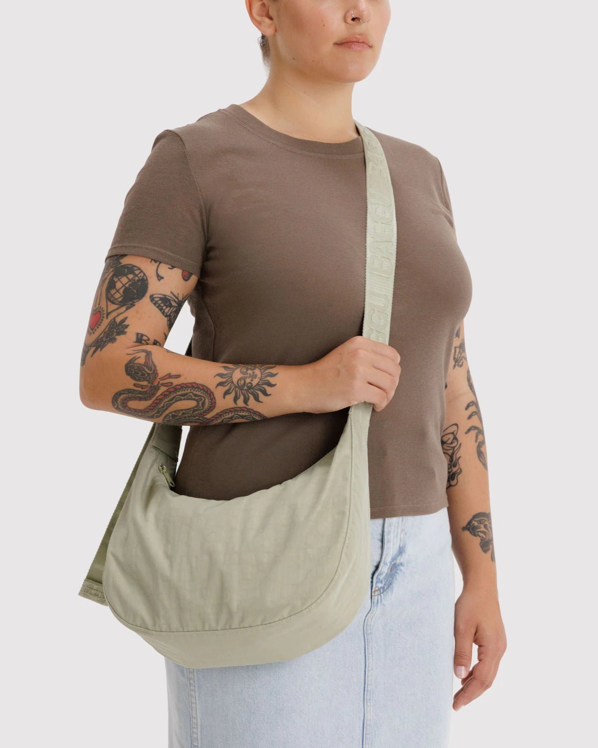 Otto's Corner Store - Baggu | Medium Nylon Crescent Bag - Celadon