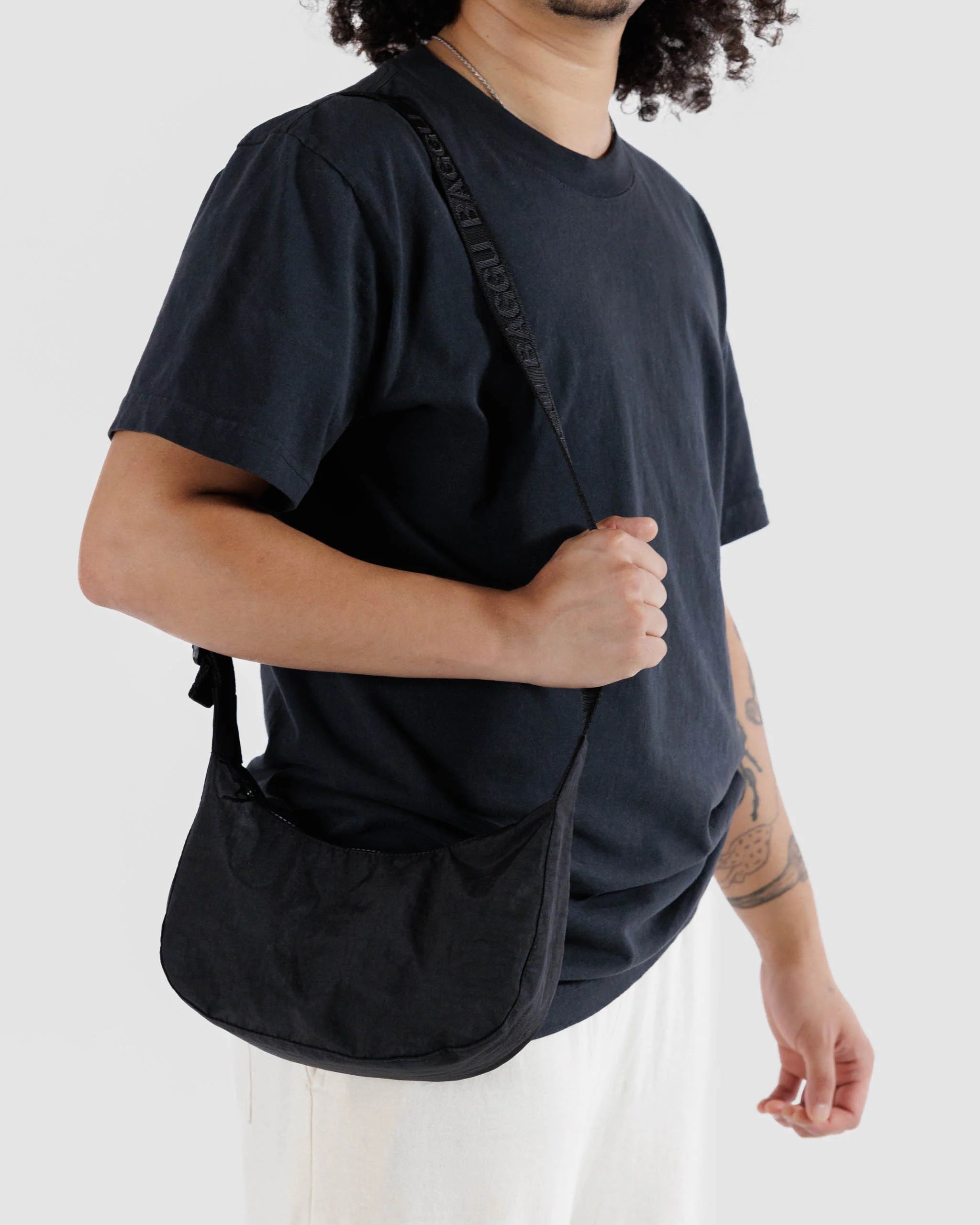Otto's Corner Store - Baggu | Small Nylon Crescent Bag - Black