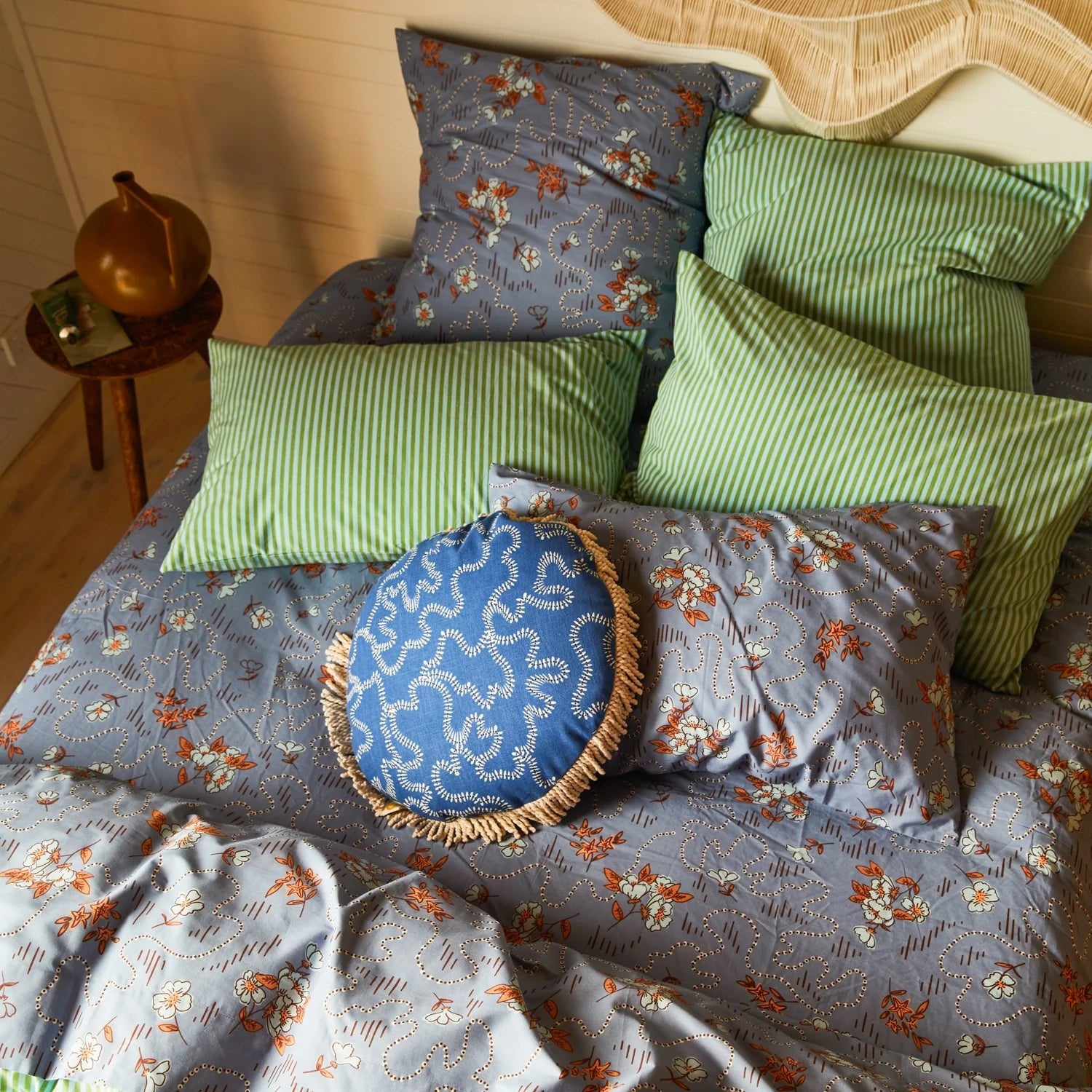 Otto's Corner Store - Bundi Cotton Pillowcase Set - Palm Standard