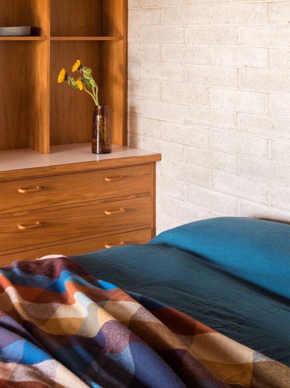 Otto's Corner Store - Cabin Wool Blanket - Mulberry