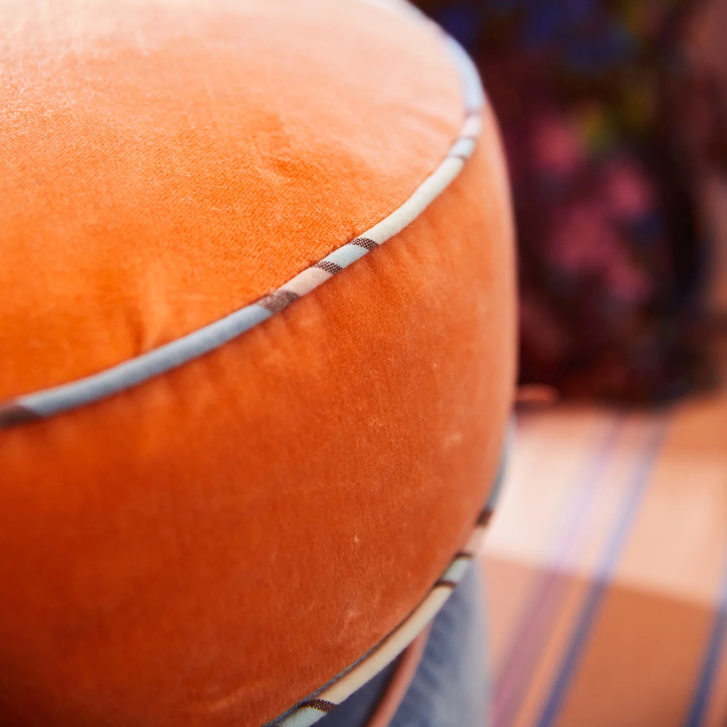 Otto's Corner Store - Castilo Round Velvet Cushion - Desert