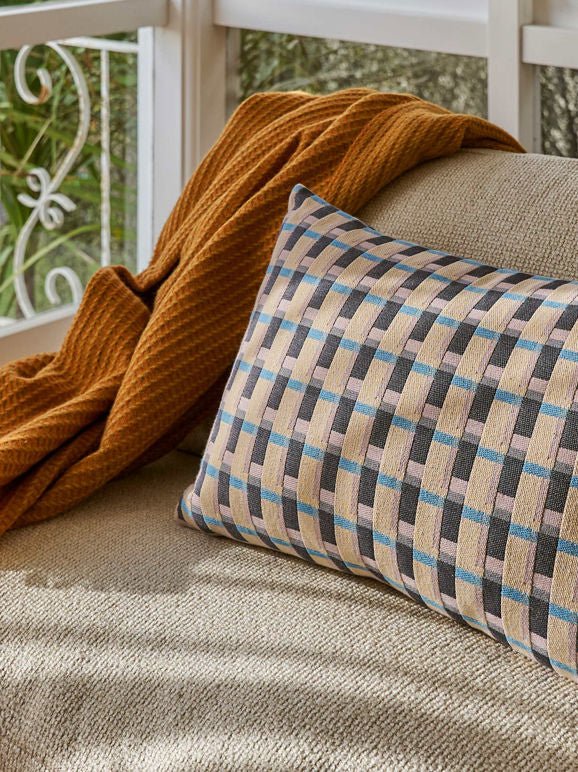 Otto's Corner Store - Civic Cushion w/ Duck Feather & Down Insert - Cornflower/Multi