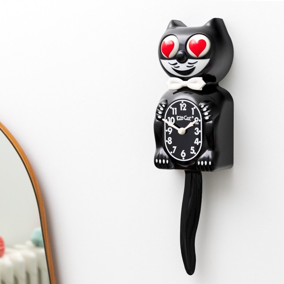 Classic Black Kit Cat Klock - Heart Eyes Limited Edition – Otto's
