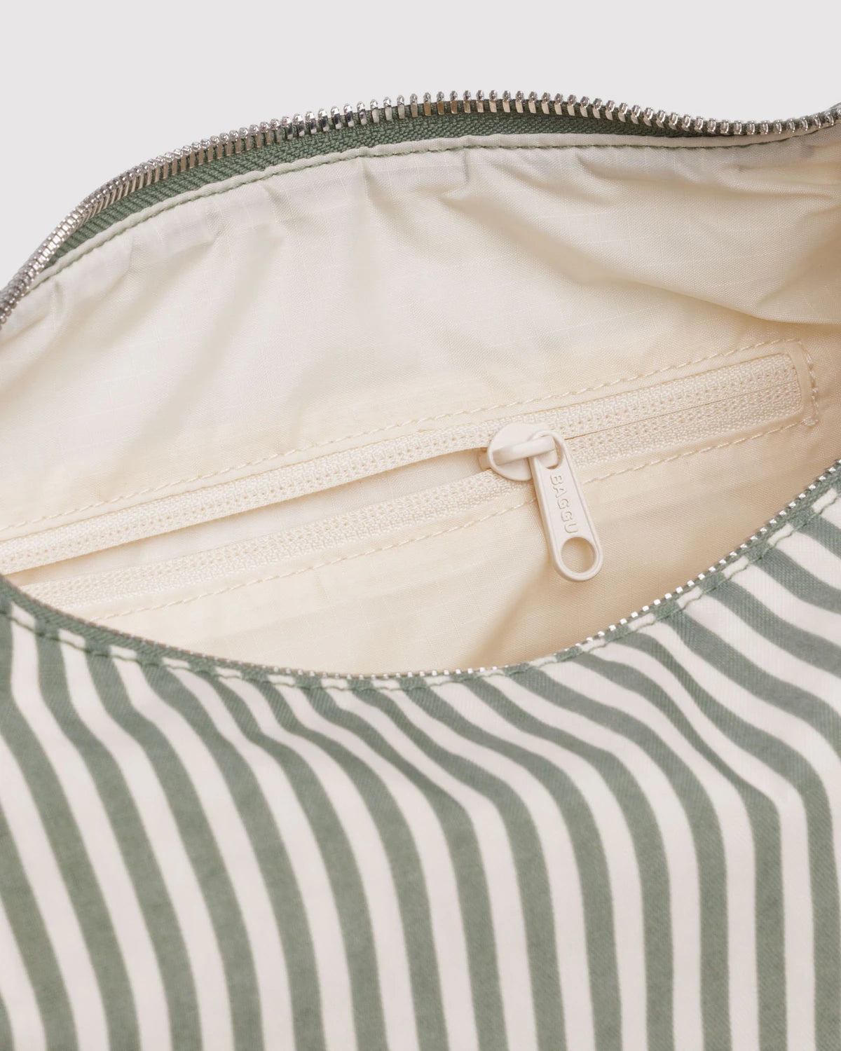Baggu | Nylon Meringue Bag - Sage Stripe