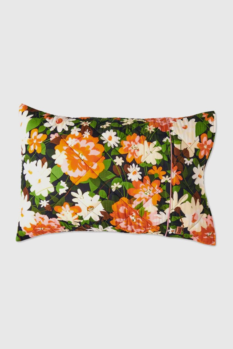 Otto's Corner Store - Dreamy Floral Organic Cotton Quilted Pillowcases - 2P Std Set