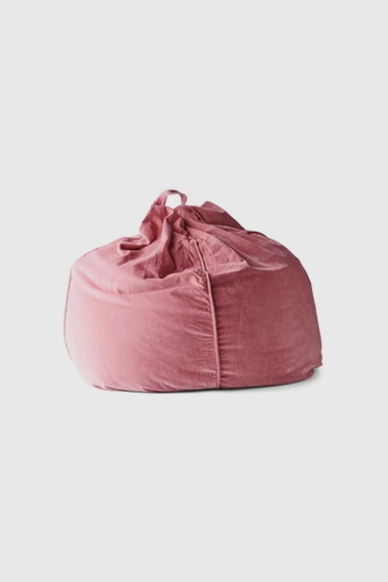 Otto's Corner Store - Dusty Rose Velvet Beanbag