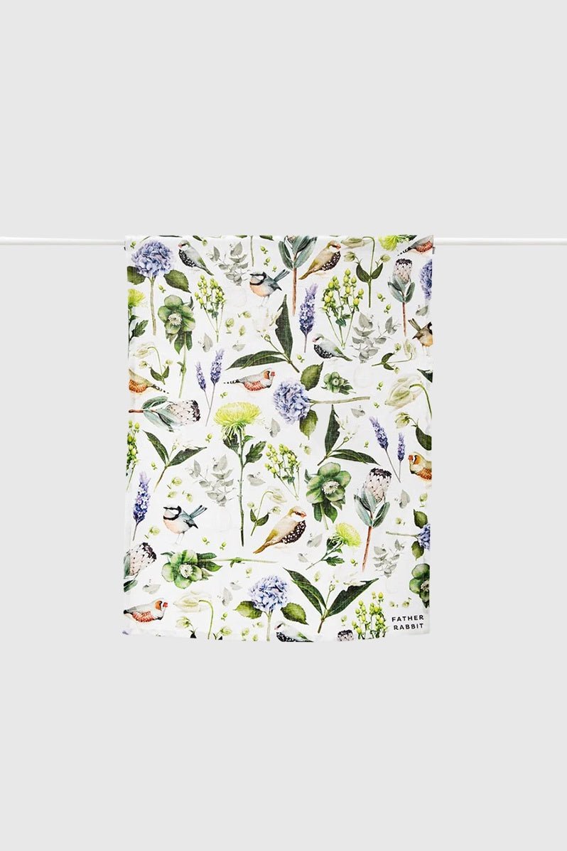 Otto's Corner Store - Father Rabbit | Botanica Linen Tea Towel