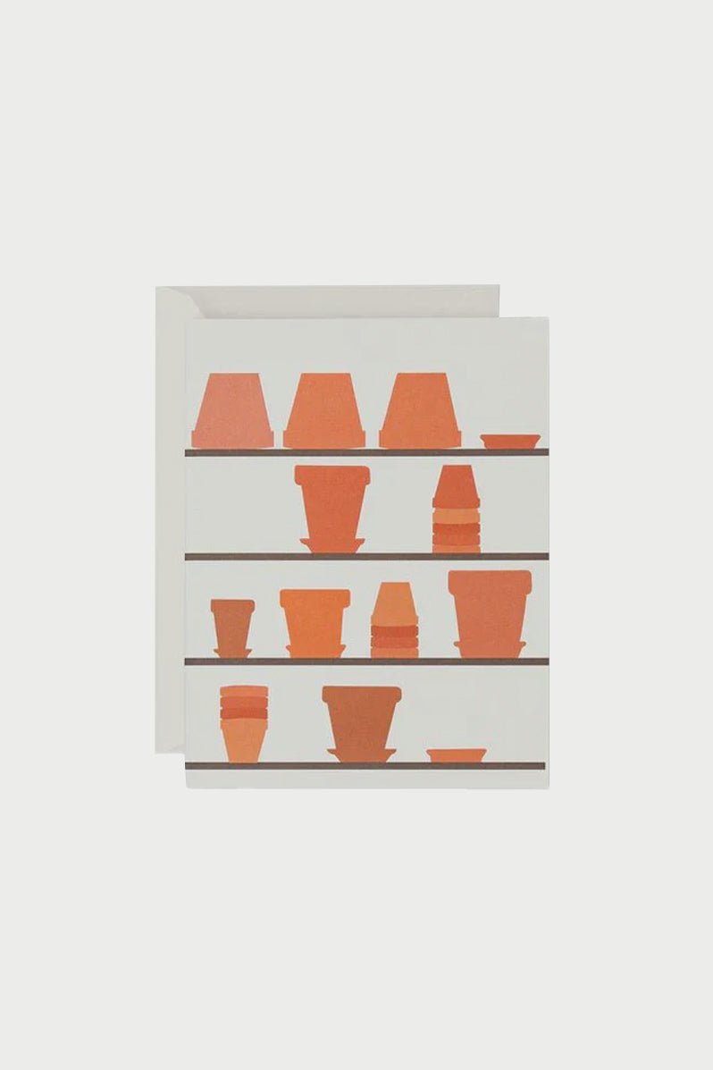 Otto's Corner Store - Father Rabbit Stationery | Card | Empty Pots On Shelves