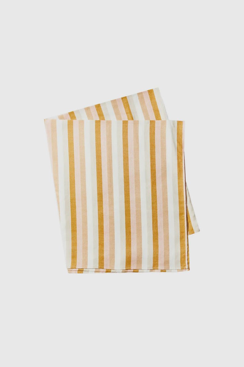 Otto's Corner Store - Florence Stripe Tablecloth - Wheat