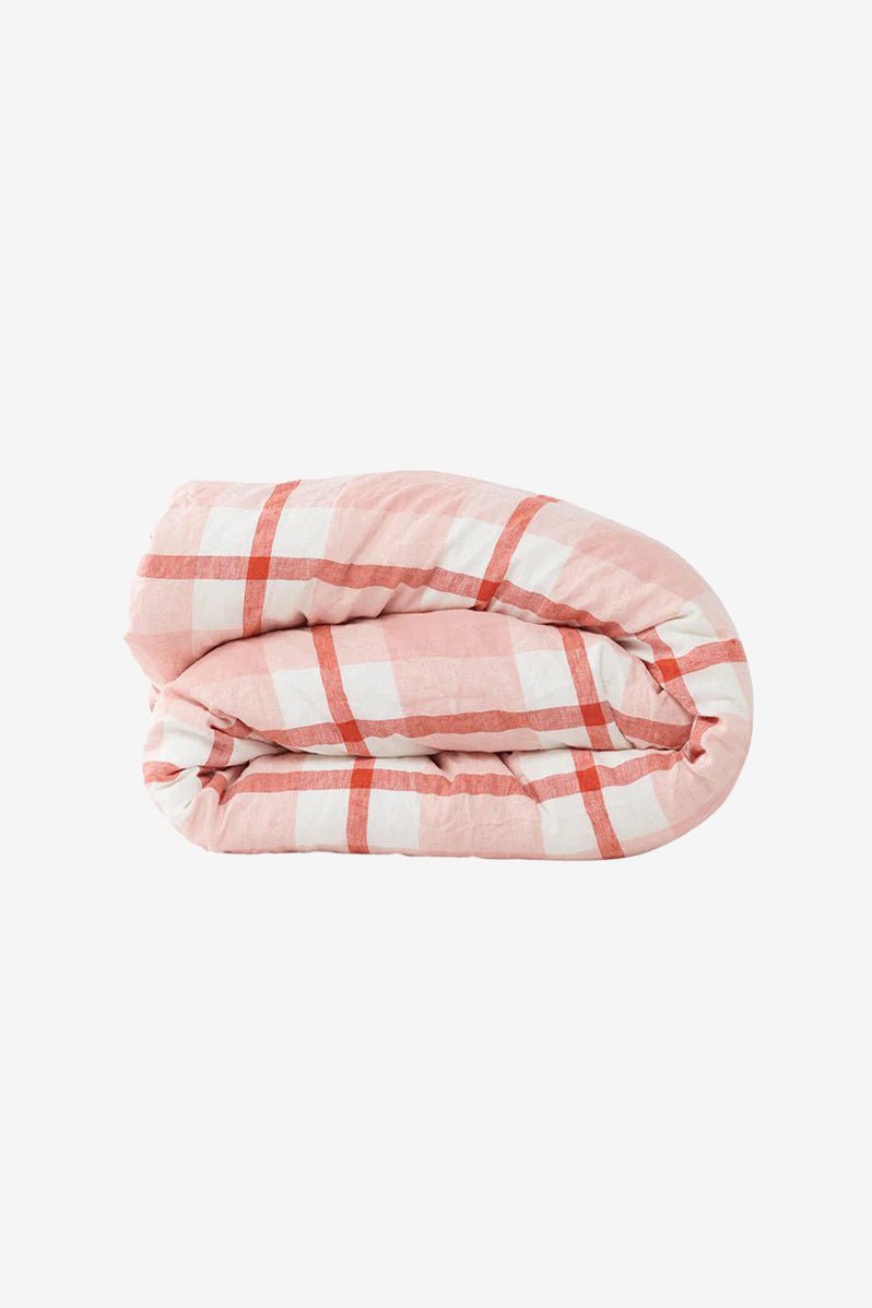 Otto's Corner Store - Floss Check Duvet Cover