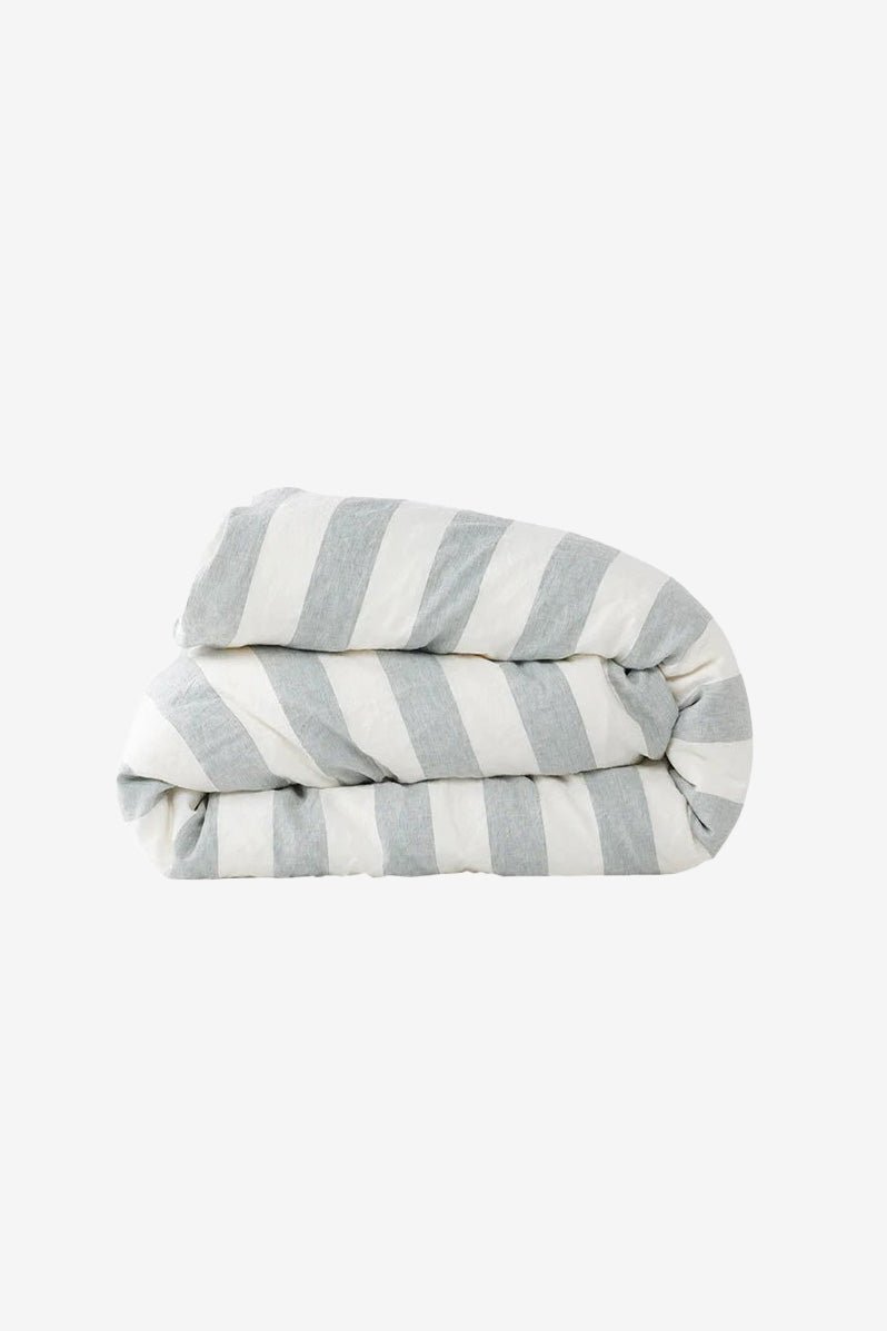 Otto's Corner Store - Fog Stripe Duvet Cover