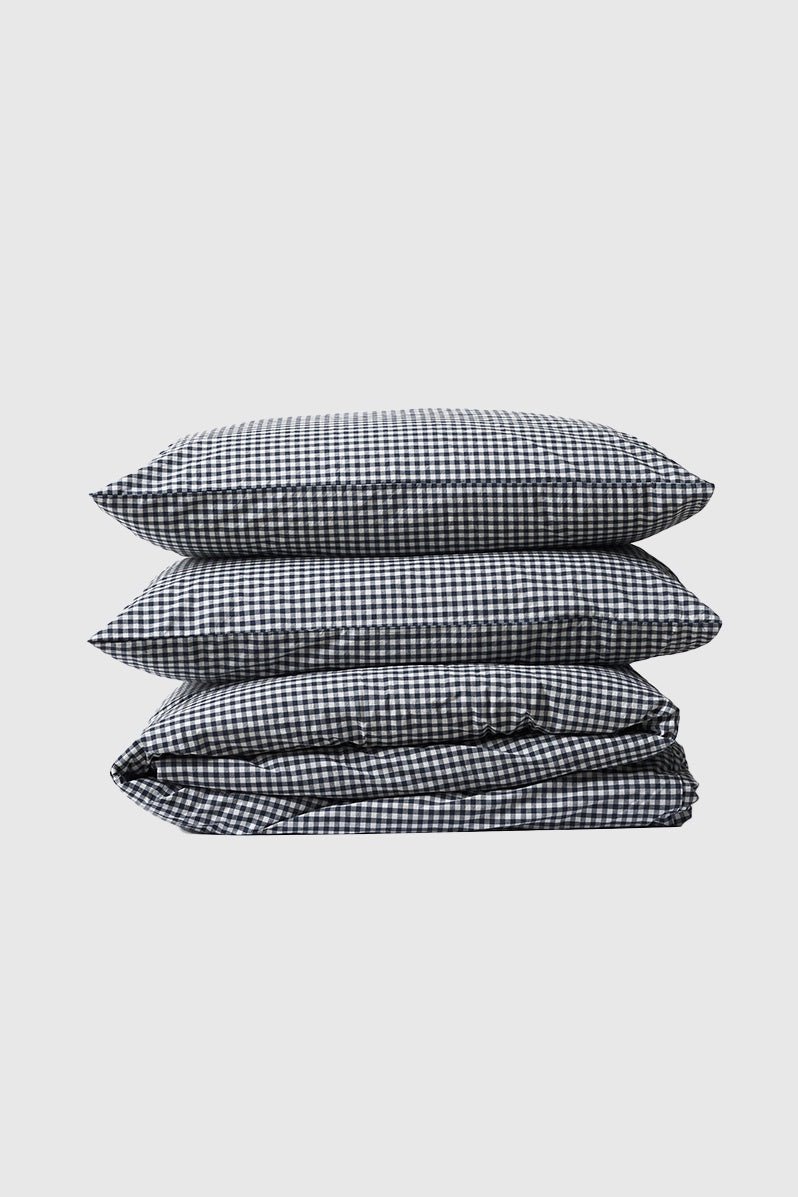 Otto's Corner Store - Gingham Organic Cotton Duvet Cover