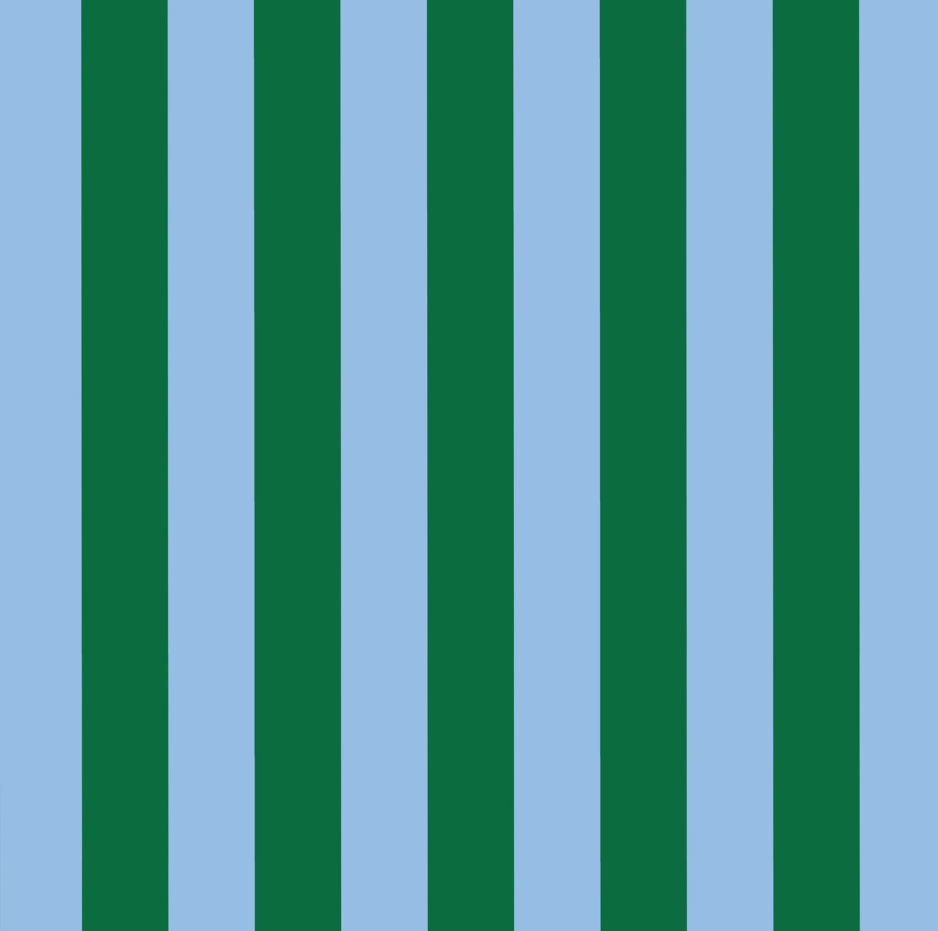 Otto's Corner Store - Green & Blue Stripe Tiny Zip Pouch
