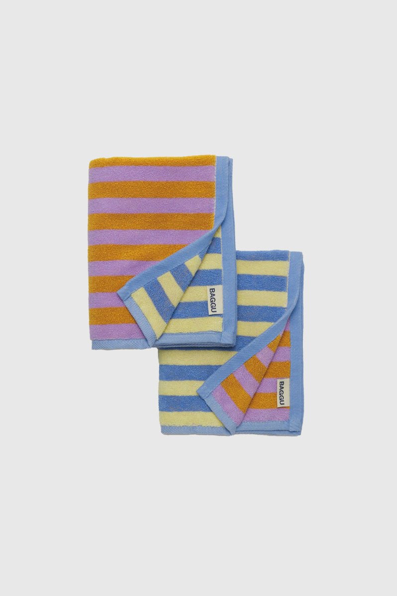 Otto's Corner Store - Hand Towel Set of 2 - Hotel Stripe