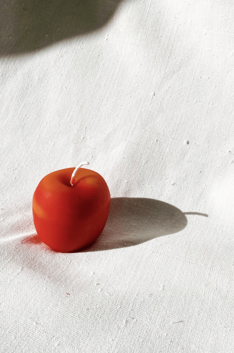 Otto's Corner Store - Handmade Beeswax Apple Candle