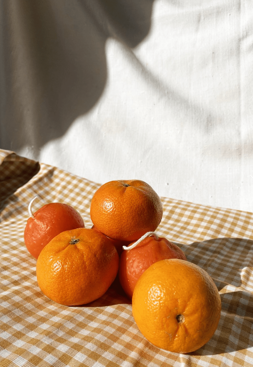 Otto's Corner Store - Handmade Beeswax Orange Candle