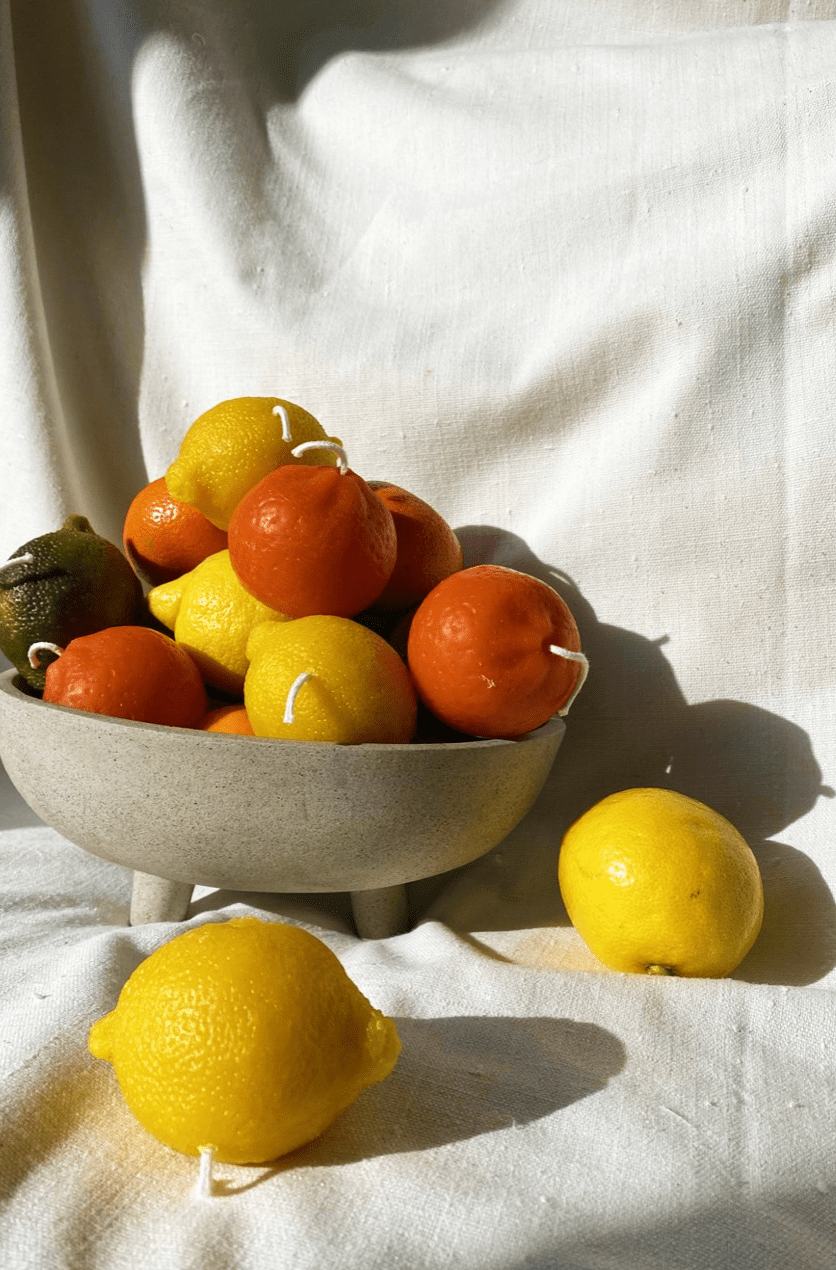 Otto's Corner Store - Handmade Beeswax Orange Candle