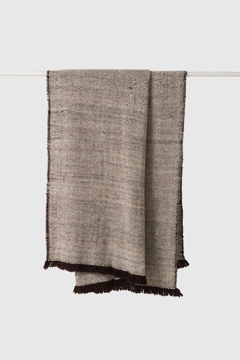 Otto's Corner Store - Hutt Wool Throw - Mulberry