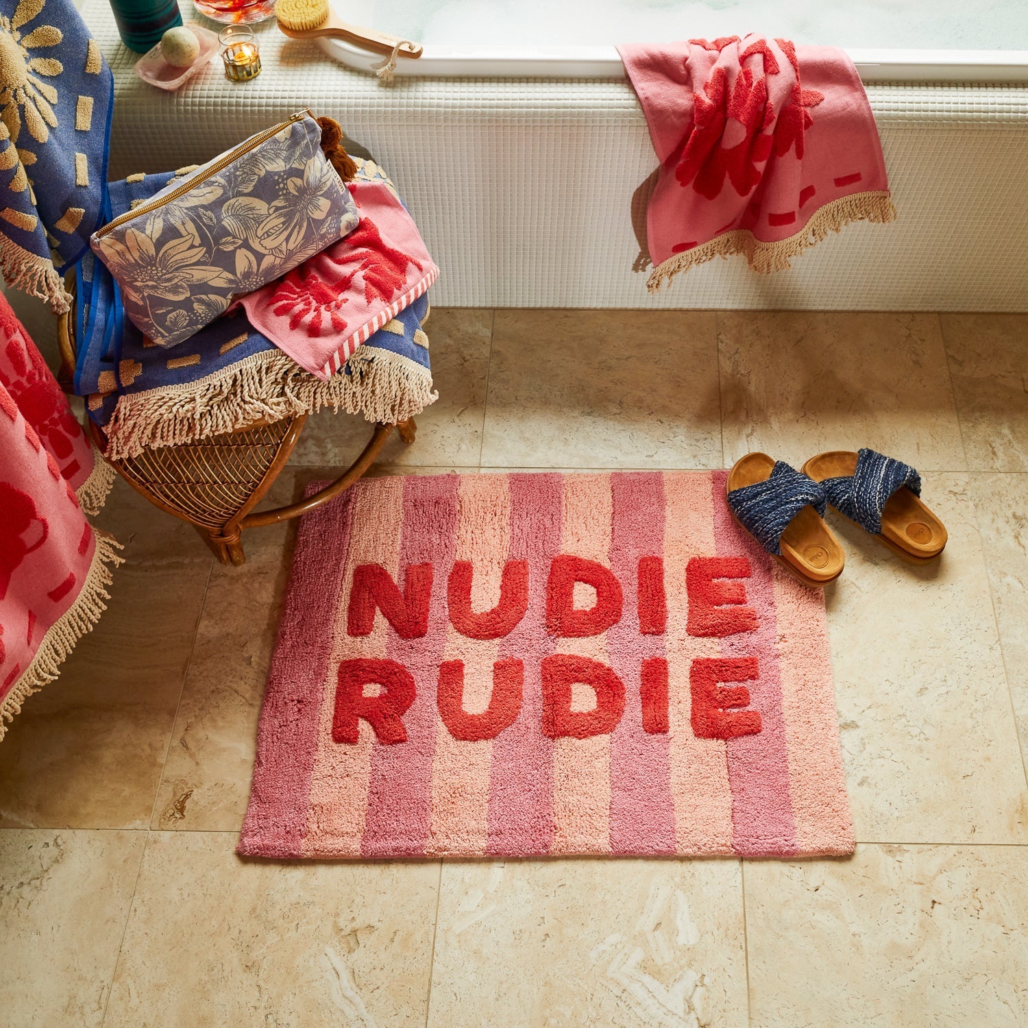 Otto's Corner Store - Ira Nudie Rudie Bath Mat - Posy