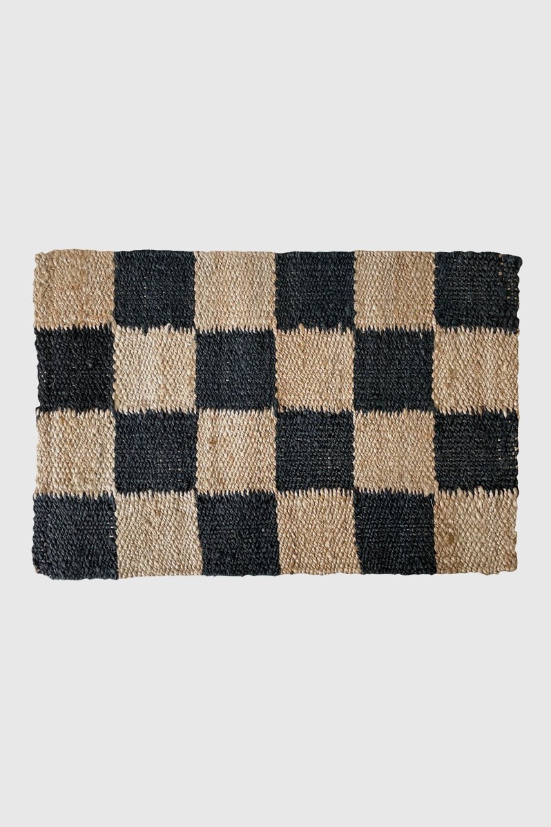 Otto's Corner Store - Jute Mat Black Checker