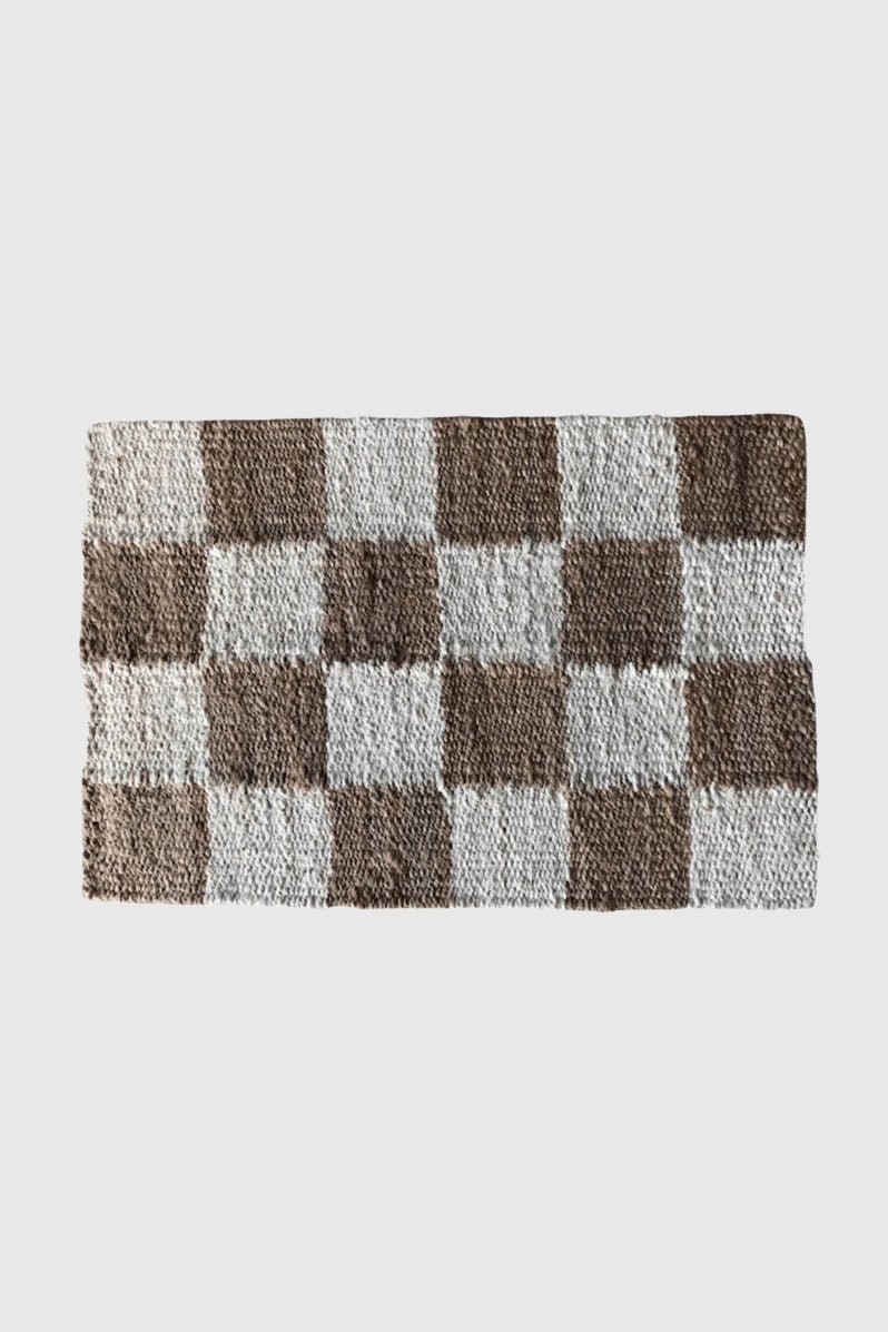 Otto's Corner Store - Jute Mat Natural Checker