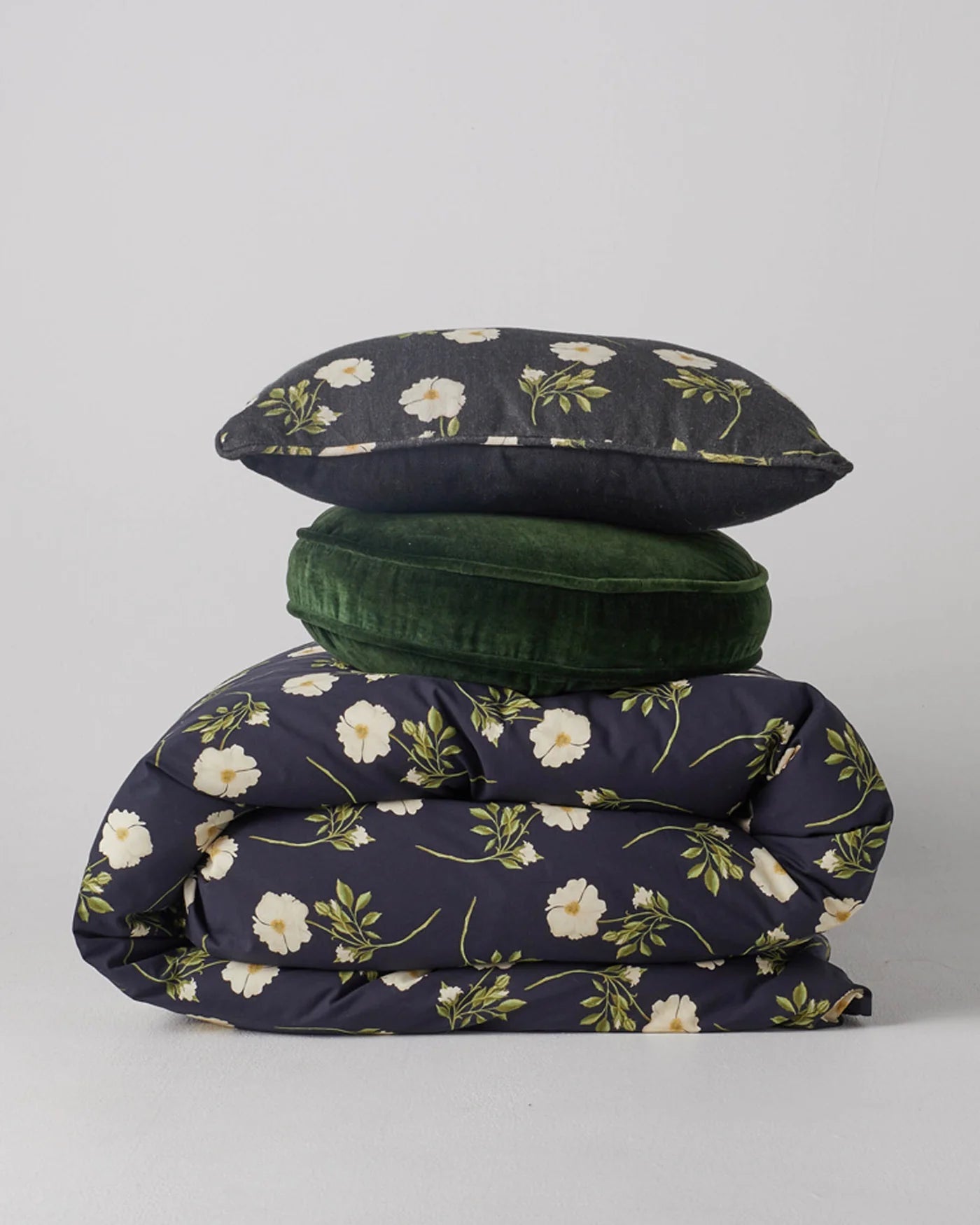 Otto's Corner Store - Kombu Green Velvet Pea Cushion