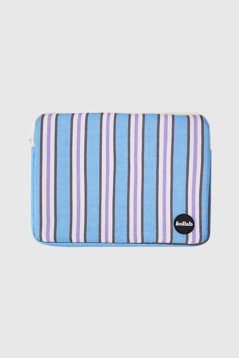 Otto's Corner Store - Laptop Case - Choc Blue Stripe