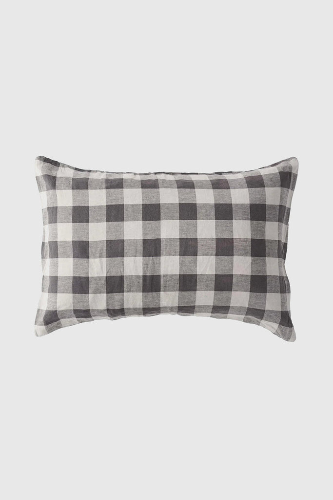 Otto's Corner Store - Licorice Gingham Pillowcase Set