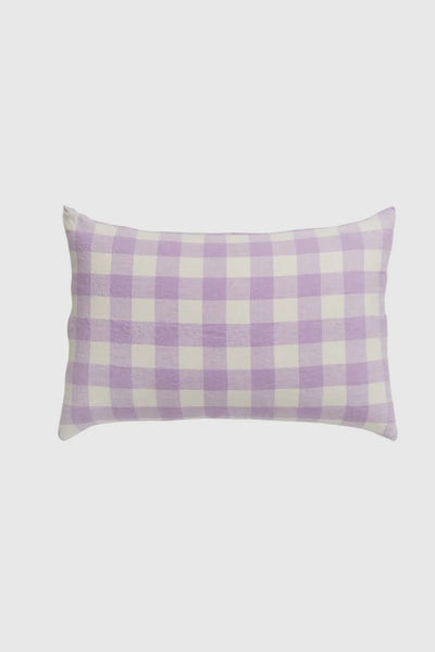 Otto's Corner Store - Lilac Gingham Pillowcase Set