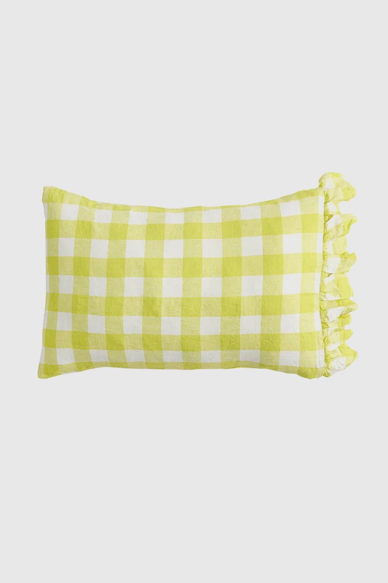 Otto's Corner Store - Limoncello Gingham Pillowcase Sets