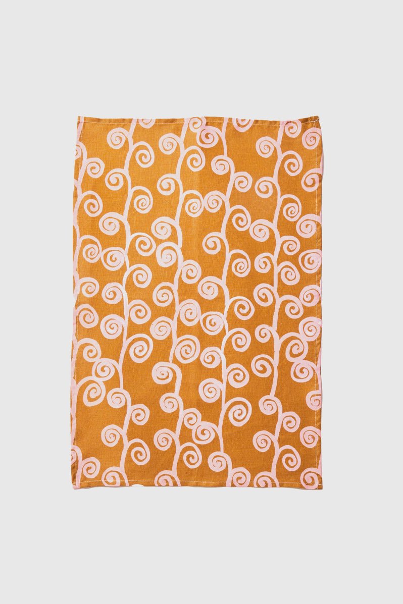 Otto's Corner Store - Loop Tan Pink Tea Towel