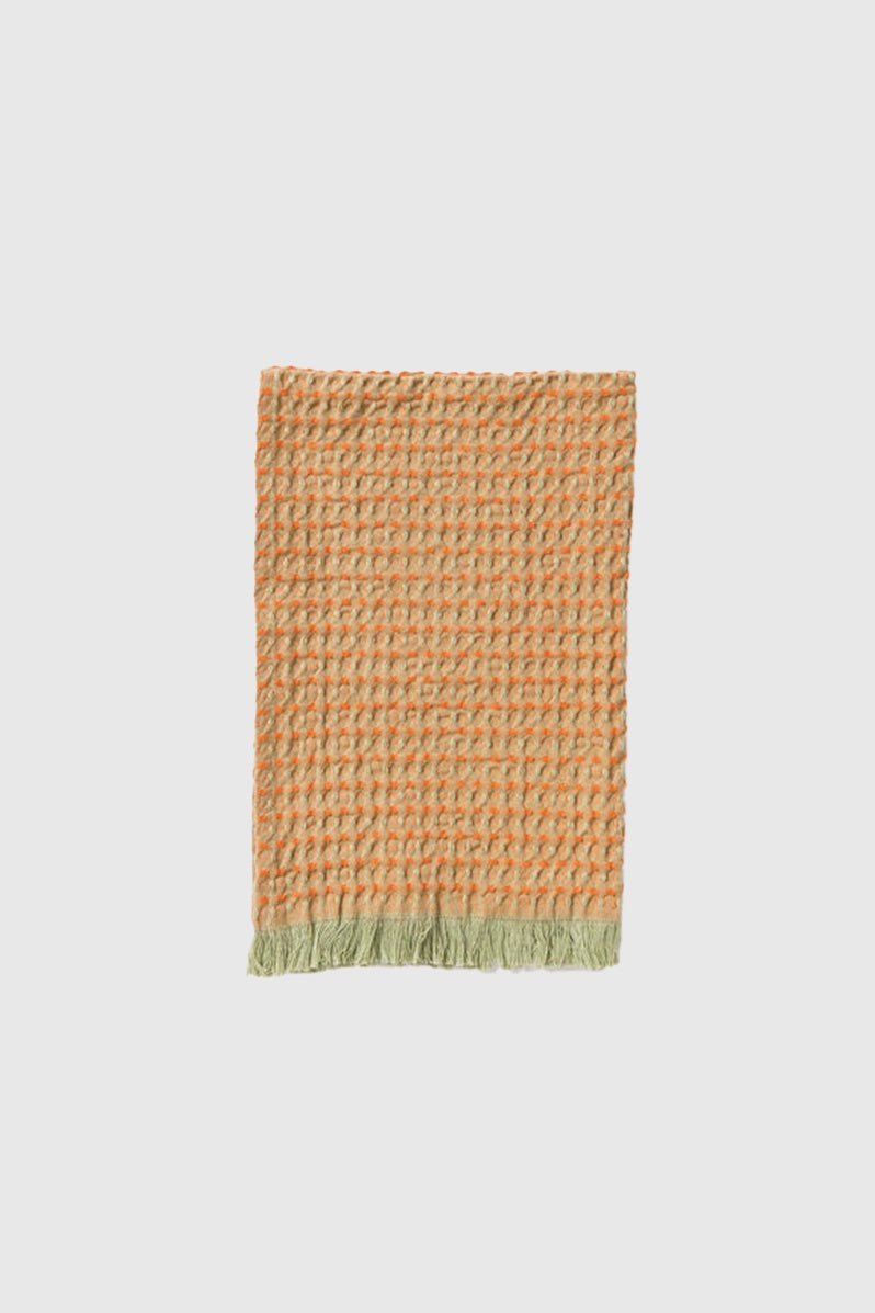 Otto's Corner Store - Mae Hand Towel - Avocado/Jaffa