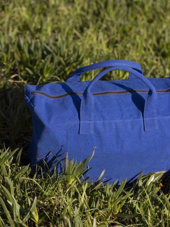 Otto's Corner Store - Marlo Contrast Overnight Bag - Aegean/Rye