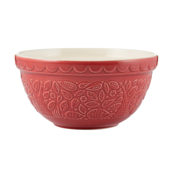 Otto's Corner Store - Mason Cash - In The Forest Hedgehog Burgundy Mixing Bowl, 21cm