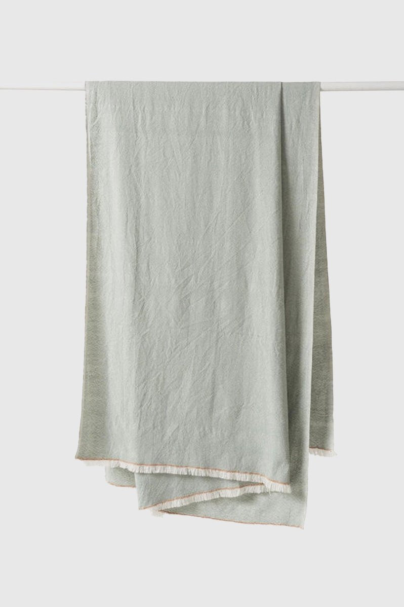 Otto's Corner Store - Morris Throw - Cloud/Orange Peel