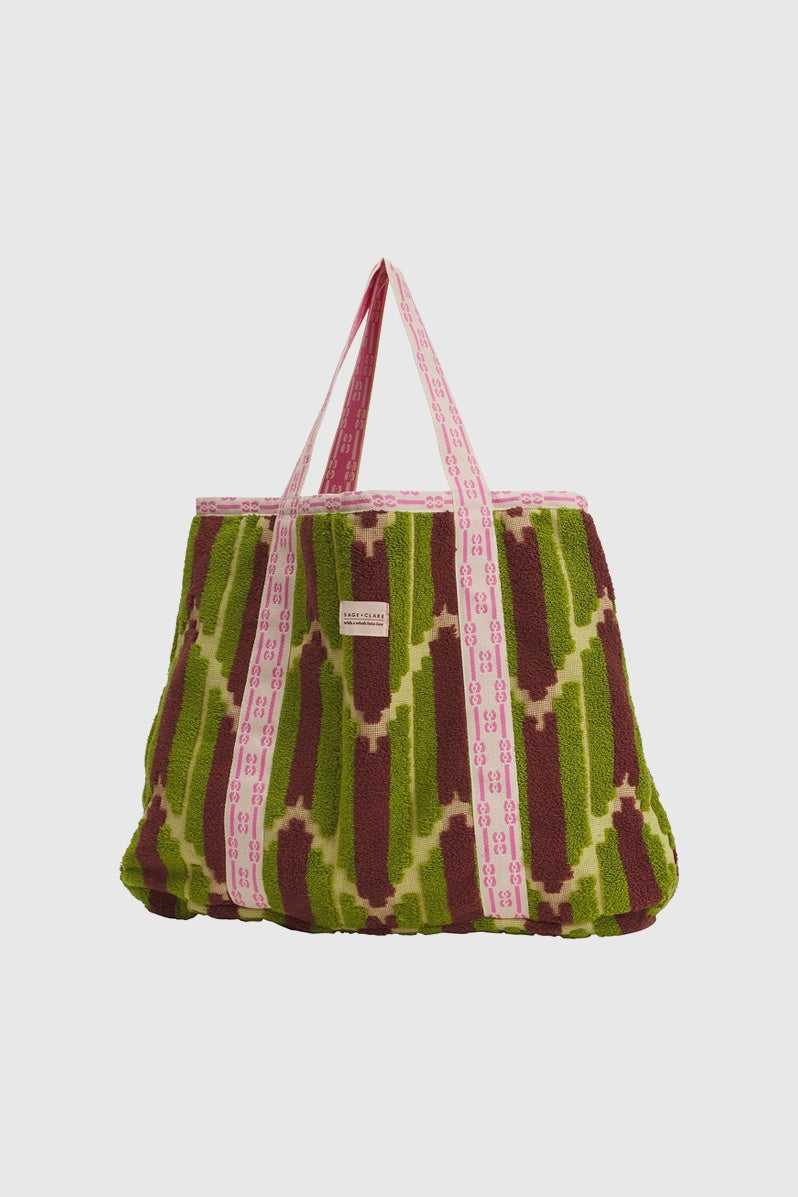 Bisha Terry Tote Bag - Palm